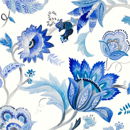 Framed Capri Floral I Print