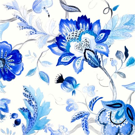 Framed Capri Floral II Print