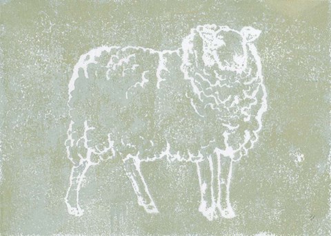Framed Country Sheep Print