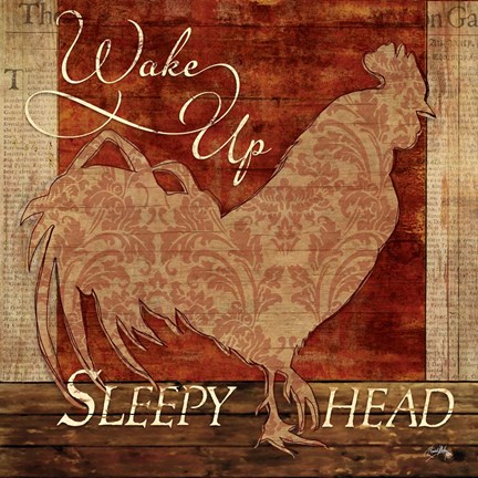 Framed Wake Up Sleepy Head Print