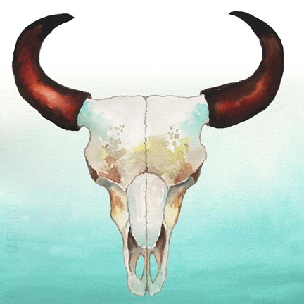 Framed Country Skull Print