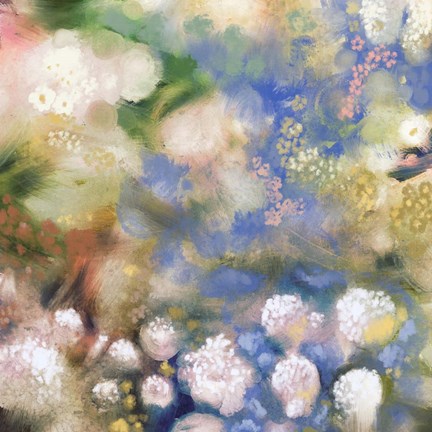 Framed Flower Impression I Print
