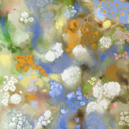 Framed Flower Impression II Print