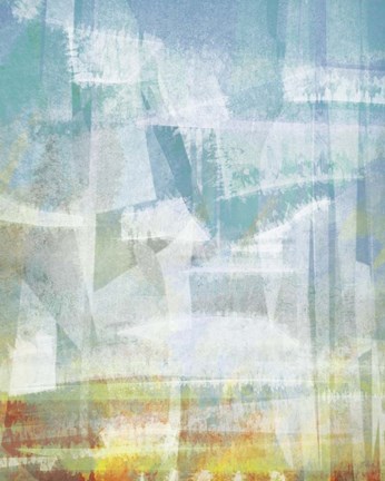 Framed Scattered Sky Abstract Print