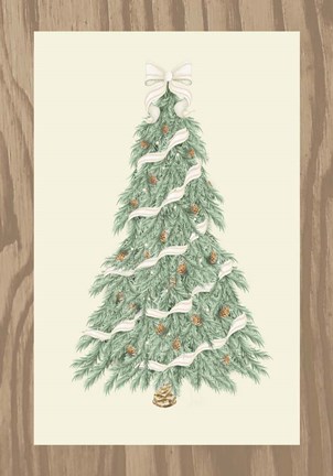 Framed Hometown Christmas I Print