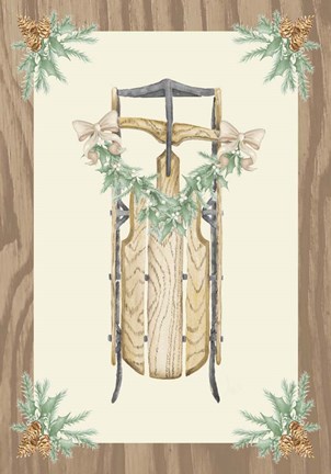 Framed Hometown Christmas II Print