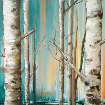 Framed Birch Forest II Print