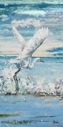 Framed Great Blue Egret I Print