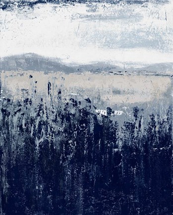 Framed Indigo Contemporary I Print