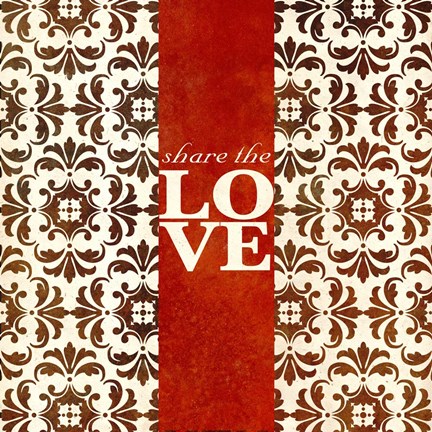 Framed Share The Love Print