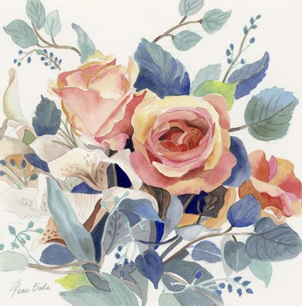 Framed Roses in Light Print