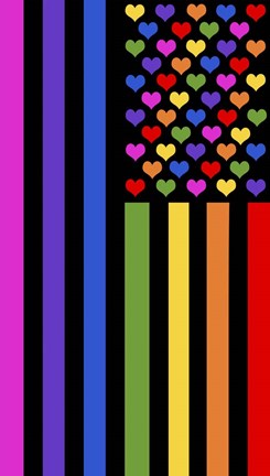 Framed Pride Flag Print