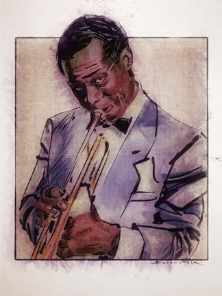 Framed Jazz Man Print