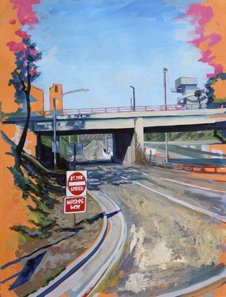 Framed Freeway Exit Print