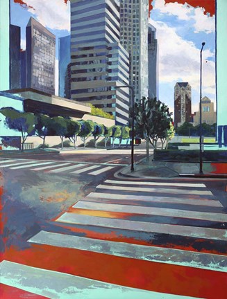 Framed Los Angeles Intersection Print