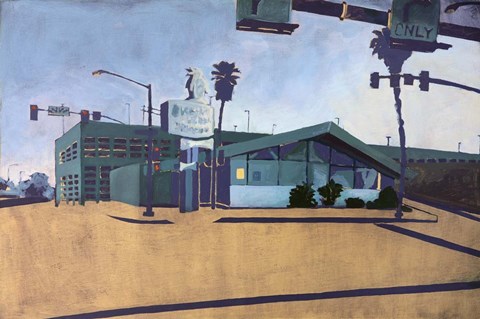 Framed Santa Moncia Intersection Print