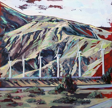 Framed Drive to Palm Springs Print