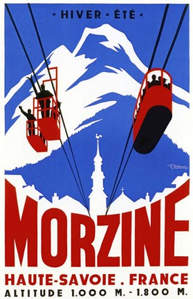 Framed Ski Haute-Savoie France Print