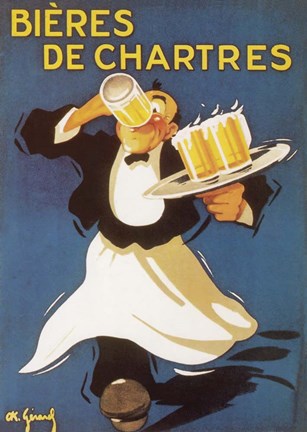 Framed Beers of France Print