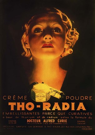 Framed Tho-Radia Radium Makeup Print