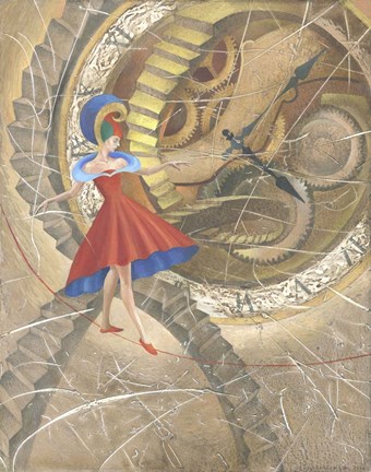 Framed Red Thread Print