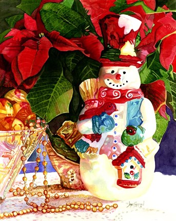 Framed Snowman Dreams Print