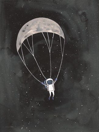 Framed Parachute Moon Print