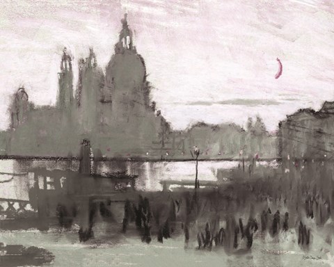 Framed Venice Moonlight Print