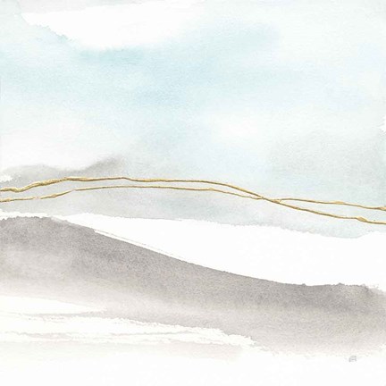 Framed Gold Horizon I Print