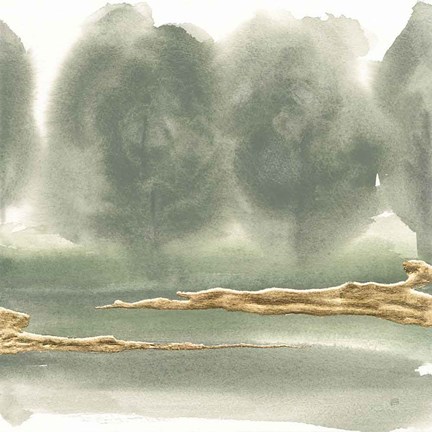 Framed Gold Earth V Print