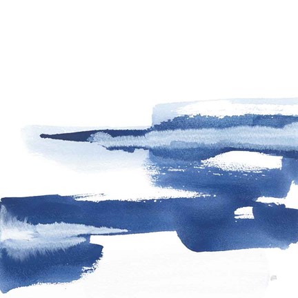 Framed Classic Blue VI Print