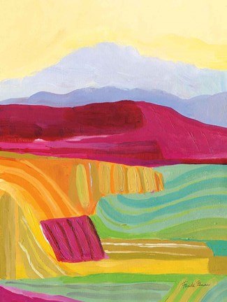 Framed Sunny Landscape I Print