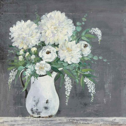 Framed Late Summer Bouquet I Print