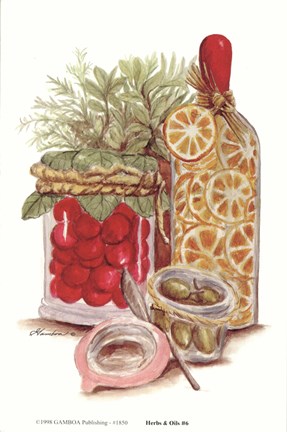 Framed Herbs &amp; Oils #6 Print