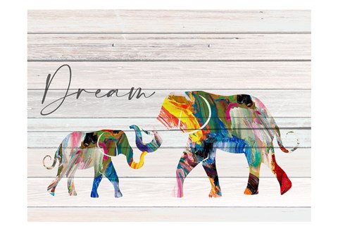 Framed Dream Elephant Print