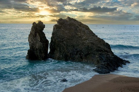 Framed Monterosso Seaside #5 Print