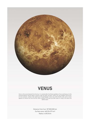 Framed Venus Light Print