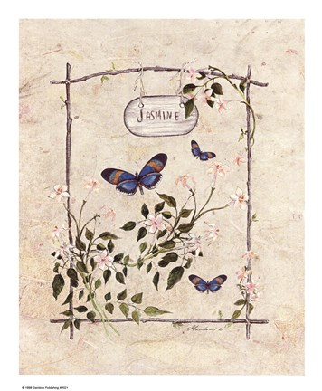 Framed Jasmine Butterfly Print