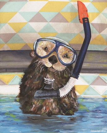 Framed Scuba Training Print