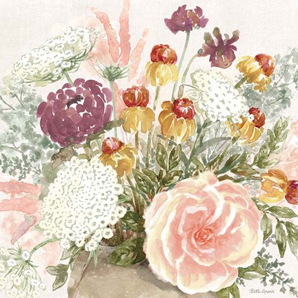 Framed Cottage Charm V Print