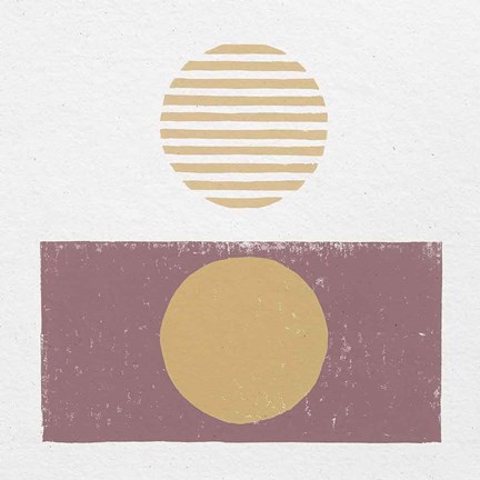 Framed Reflection II Yellow Print