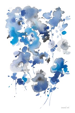 Framed Cascading Petals II Print