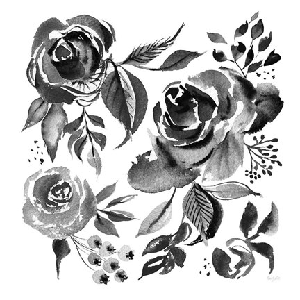 Framed Delft Delight IV Black No Words Print