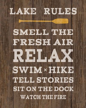 Framed Cabin Life VI Dark Print