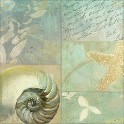 Framed Beach Expressions I Print