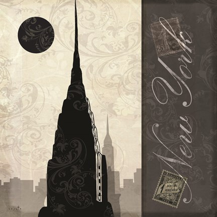 Framed New York City Moon Print