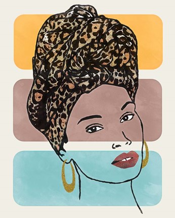 Framed Head Wrap I Print