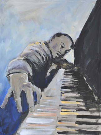 Framed Listen to the Music II Print