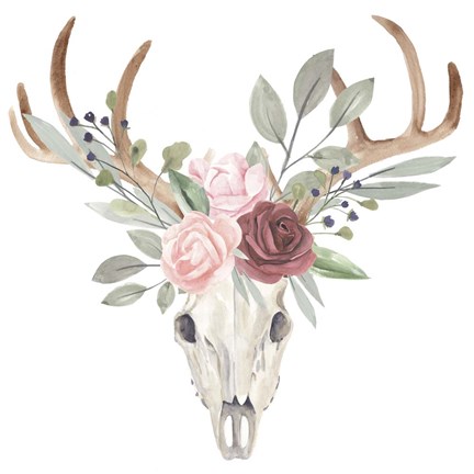 Framed Branched Posy I Print