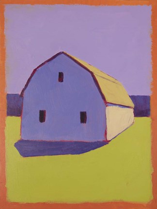 Framed Bucolic Structure X Print